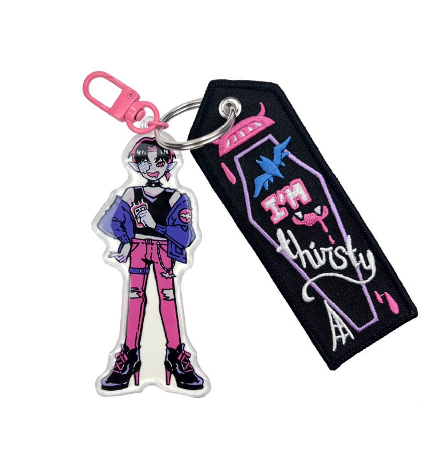 Keychain: Ashley the Vampire