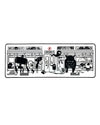 Desk Mat: Monster Subway (800 x 300 mm)