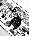 Desk Mat: Monster Subway (800 x 300 mm)