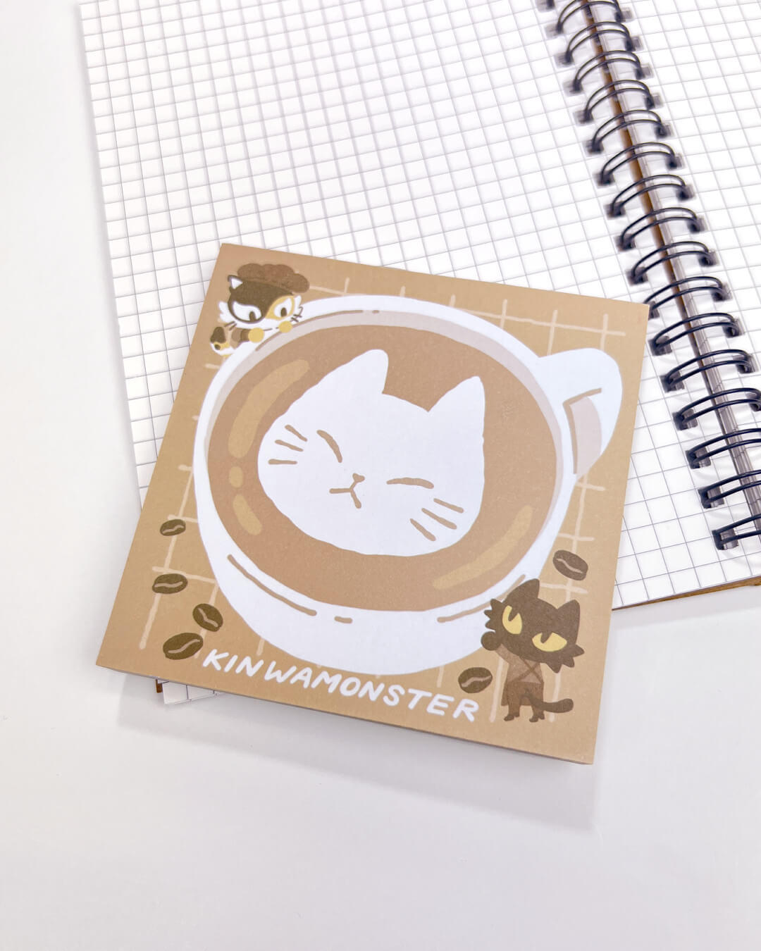 Memo Pad: Cat Latte Square