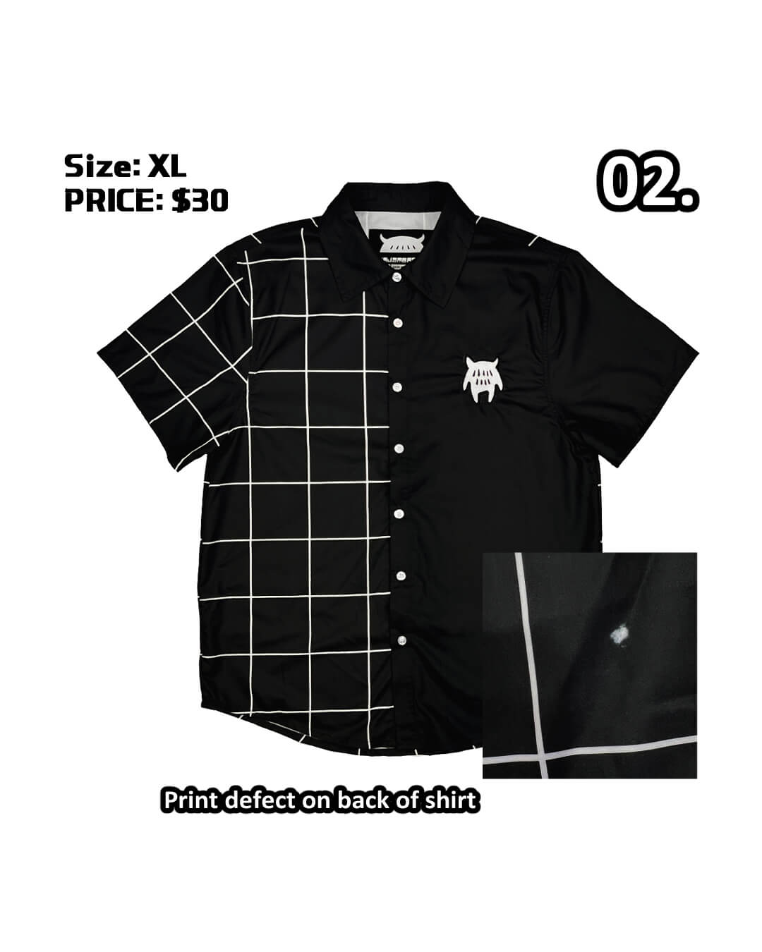 DEFECT: GRID LOGO Button-Up