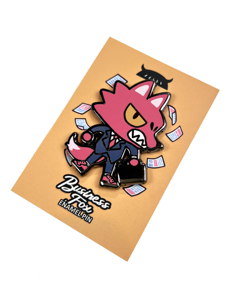 Enamel Pin: BUSINESS FOX