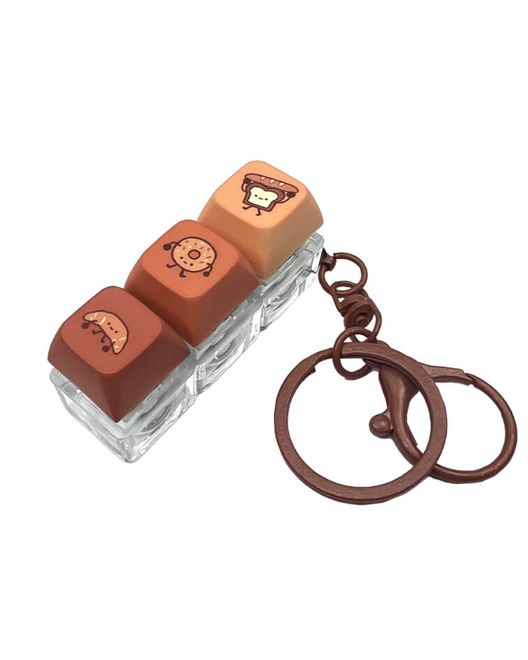Keycap Keychain: Bakery Set