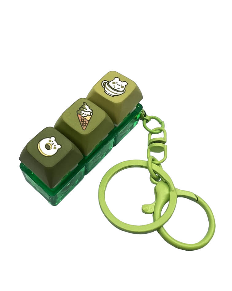 Keycap Keychain: Matcha Set
