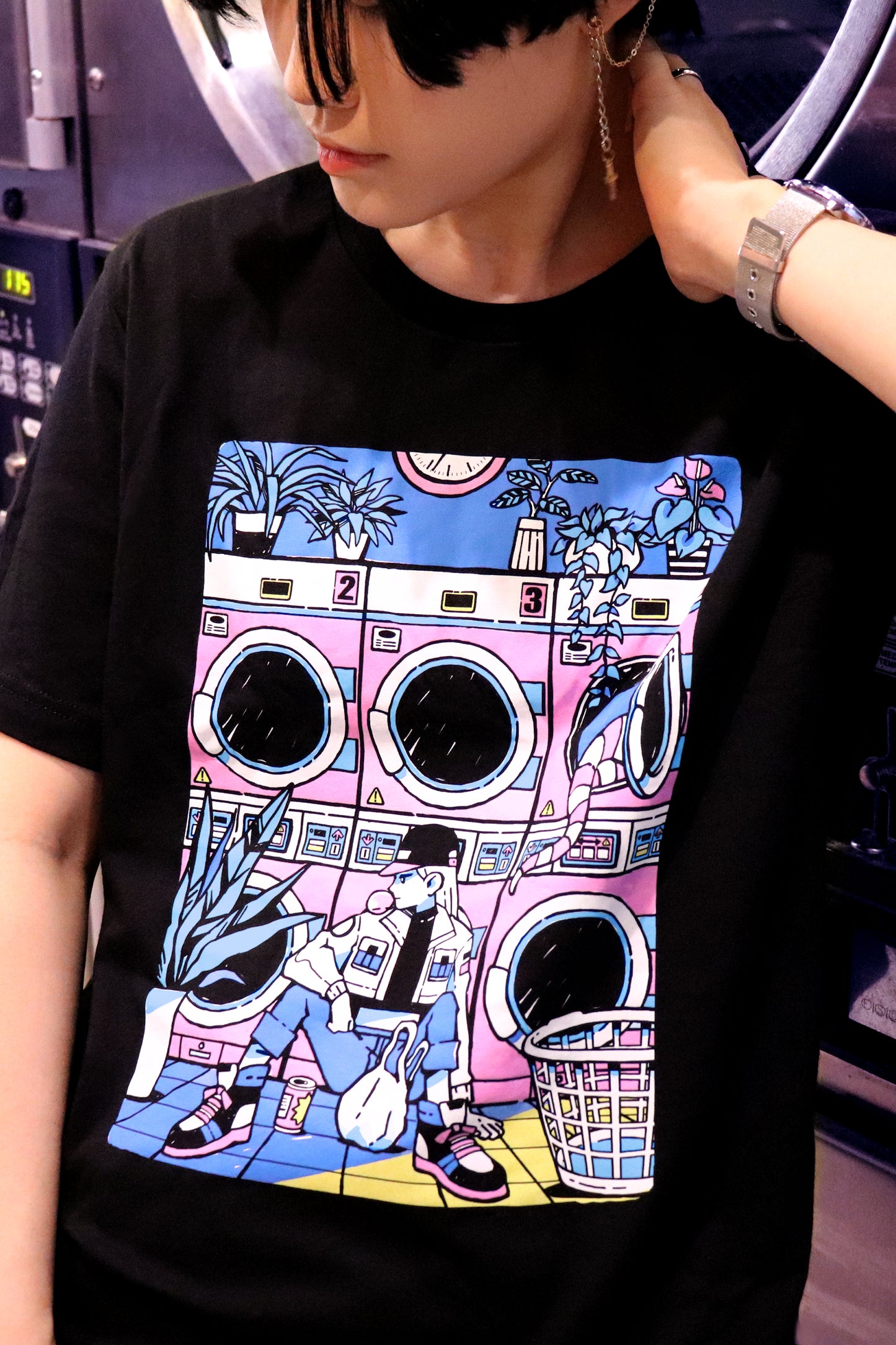 LAUNDROMAT Black T-shirt (LAST CHANCE!)