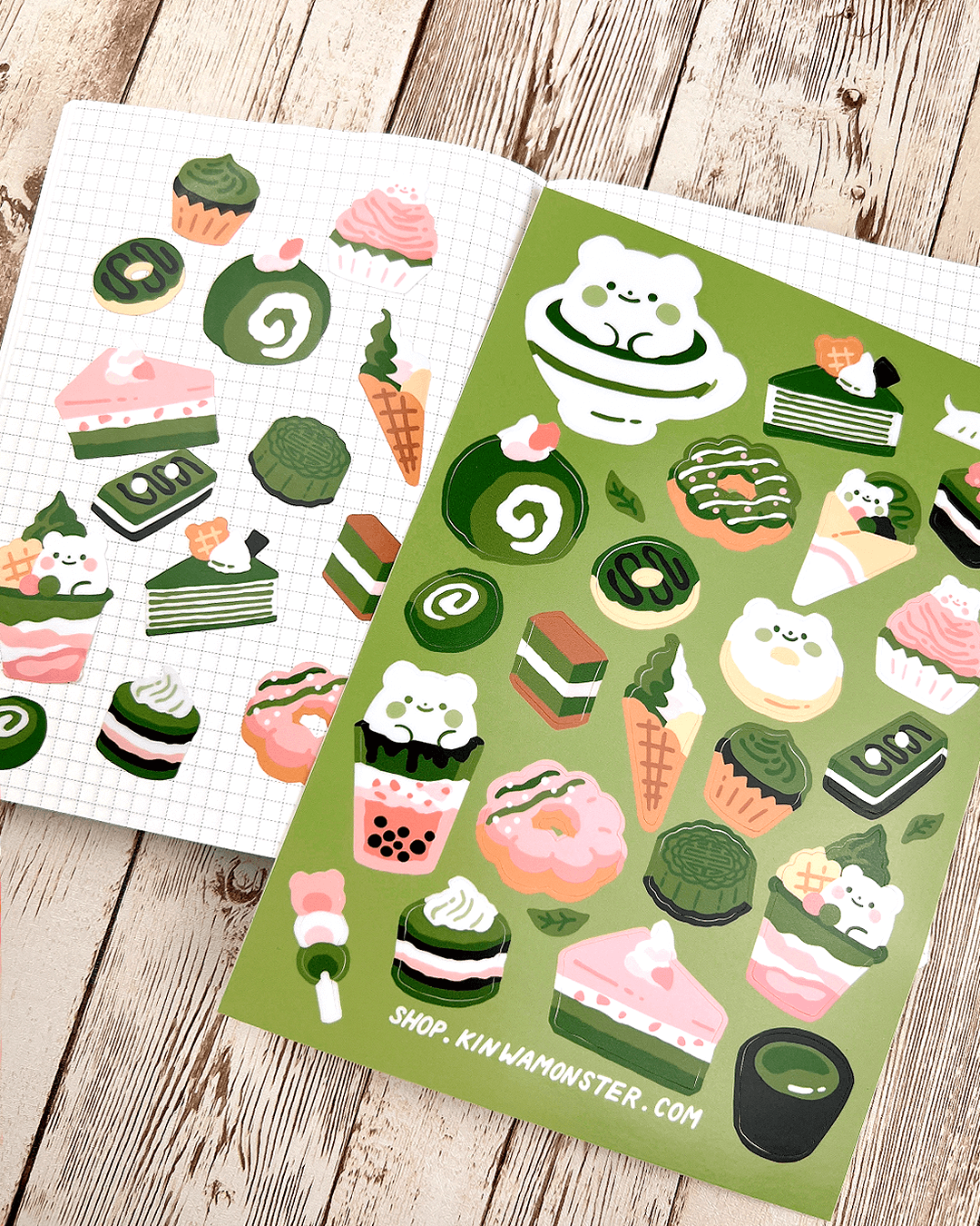 Sticker Sheet: Matcha Set A