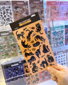 Sticker Sheet: SS06A Black Cat