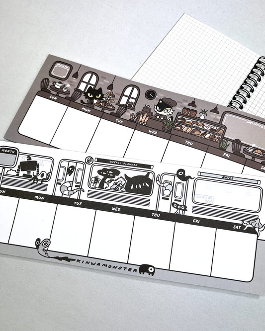 Weekly Planner: Subway Car