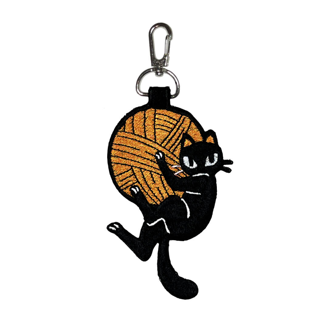 Patch: Black Cat Keyring