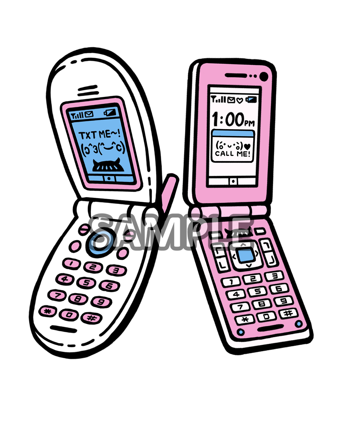 Sticker: Flip Phones (LAST CHANCE!)