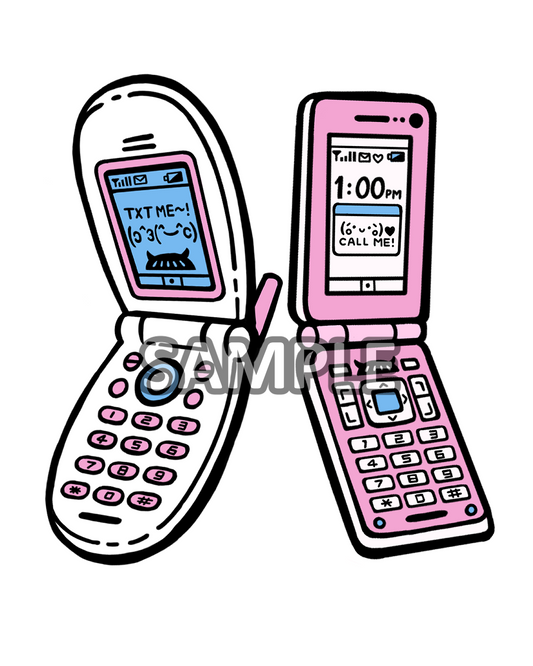 Sticker: Flip Phones (LAST CHANCE!)